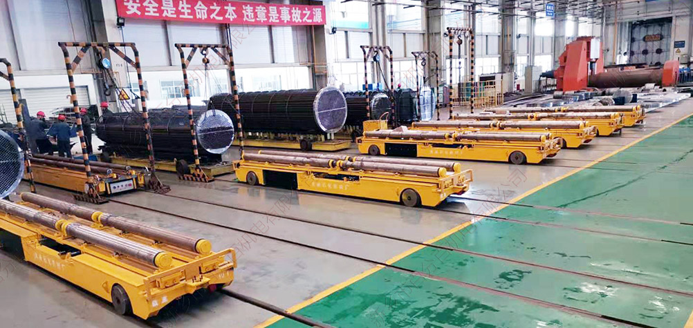 圓形工件搬運(yùn)電動平車